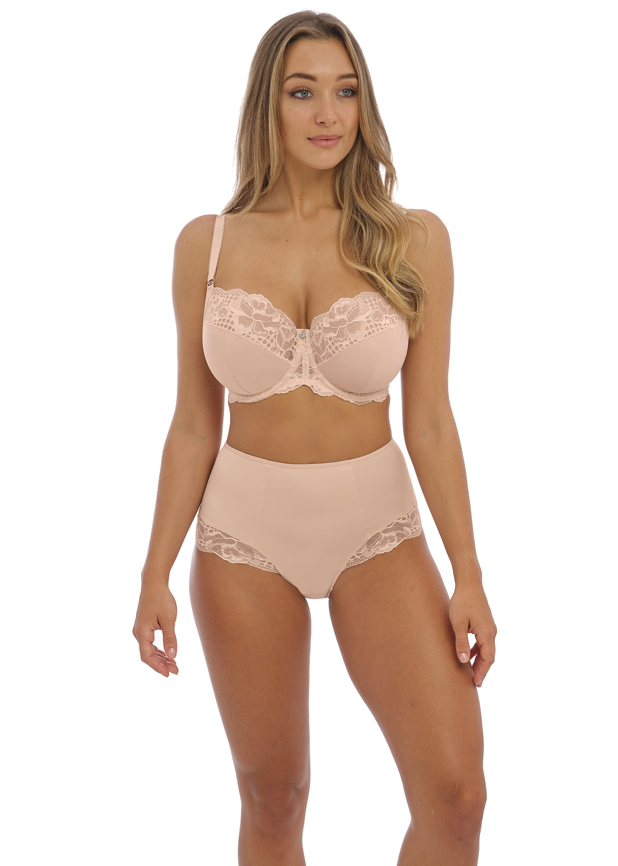 FL101801B three part side support balcony bra